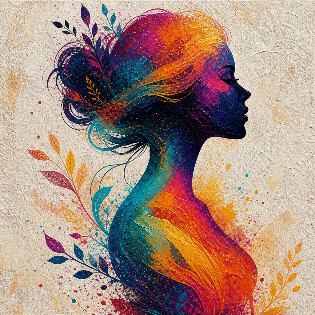 Body art expression at Wanderwood Weekend — creative painting and woodland festival vibes