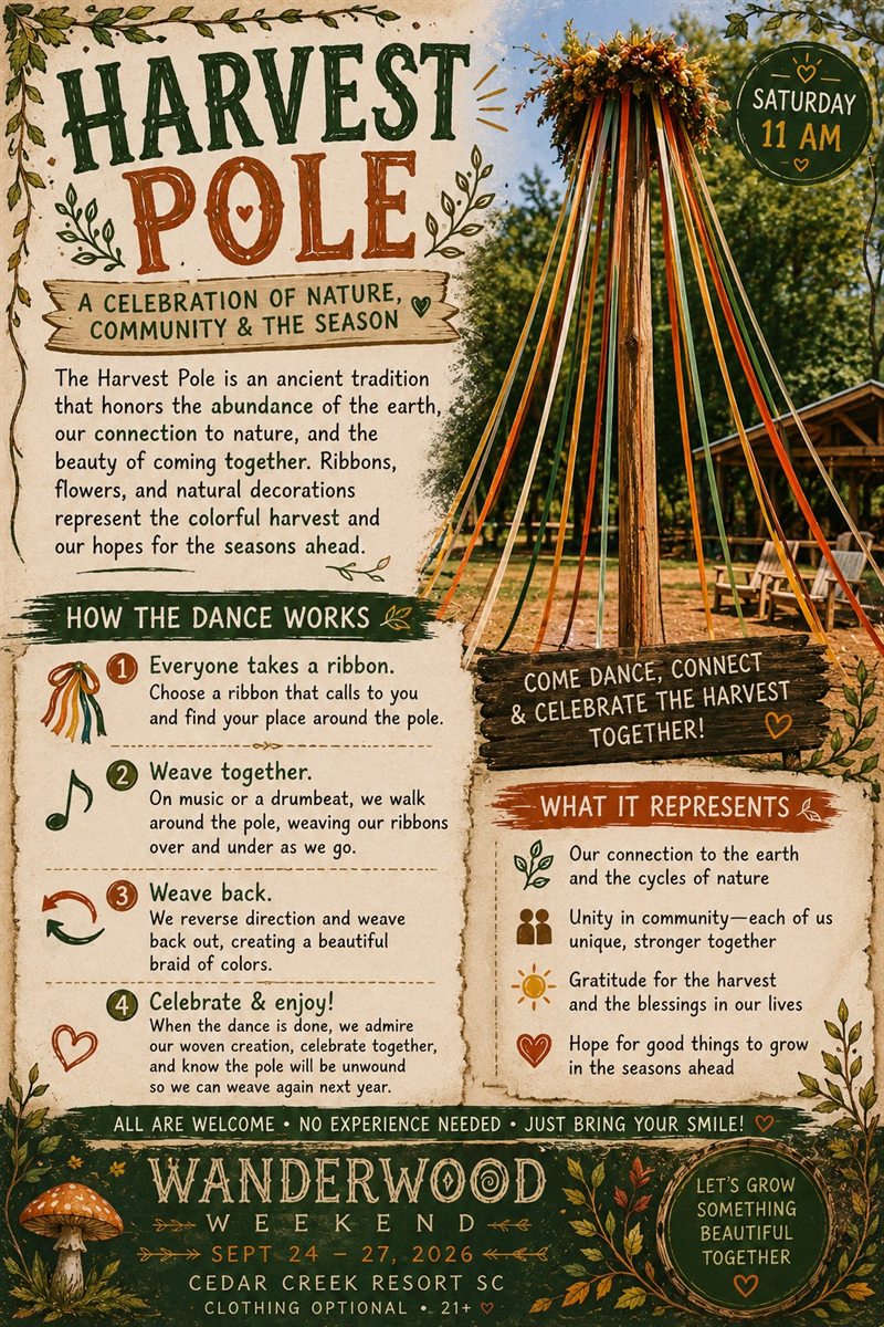 Harvest Pole celebration flyer
